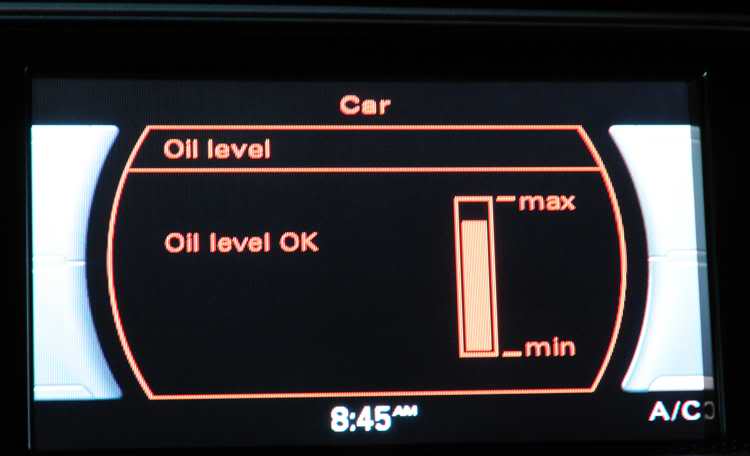 Audi A4 niveau d’huile