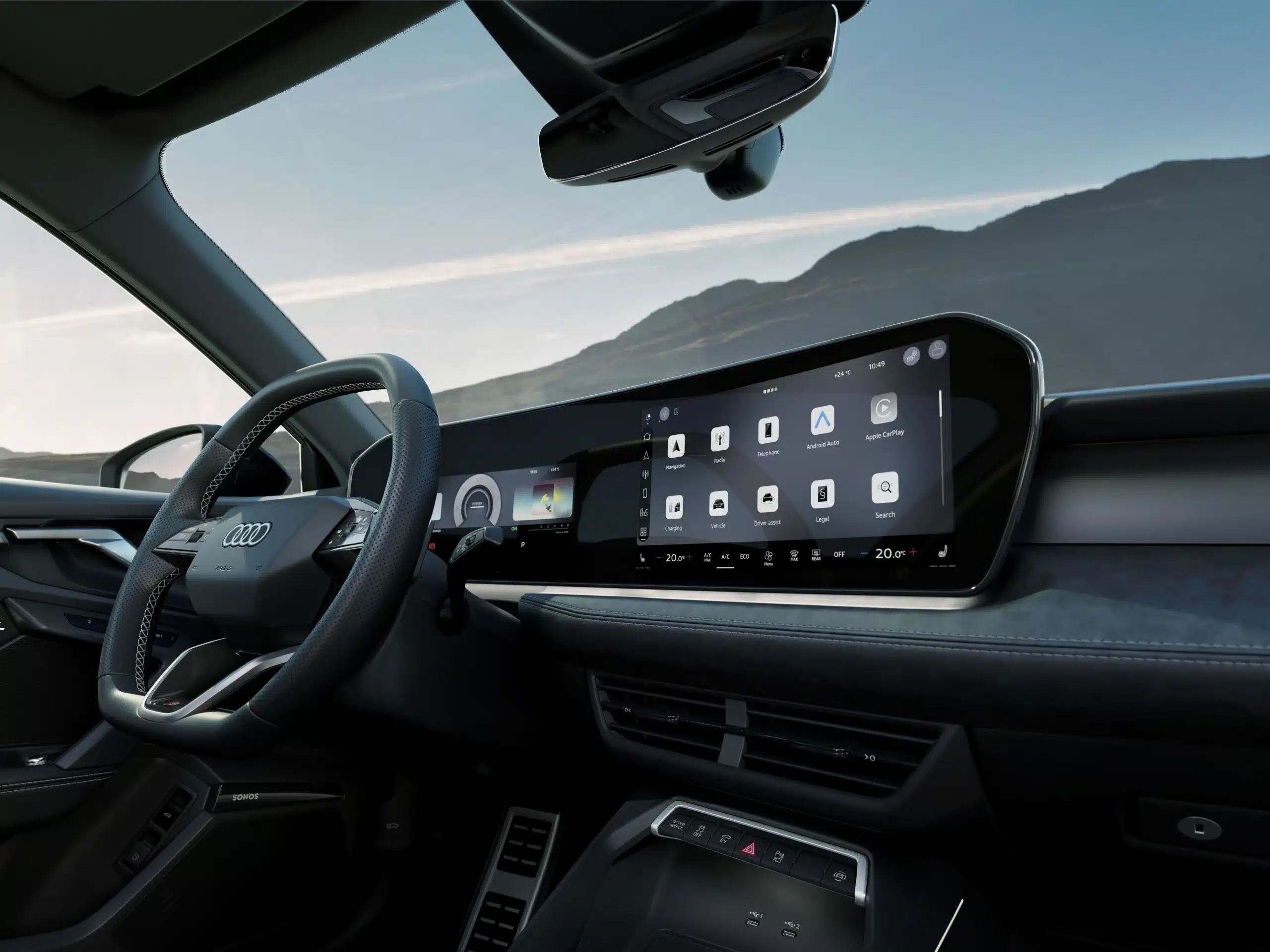 Studio photo, intérieur, cockpit et volant