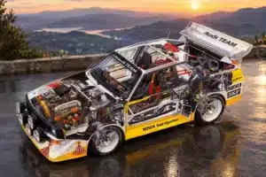 Audi Quattro S1 rally car