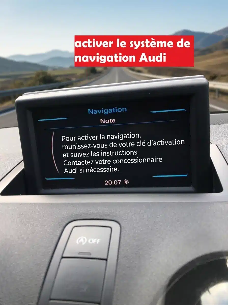 Comment activer le système de navigation Audi